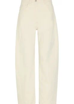 Curved barrel-leg jeans