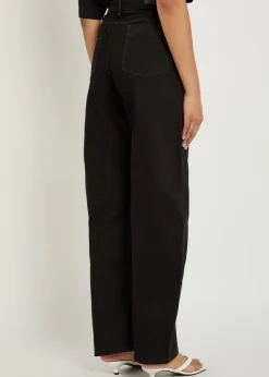 Curved barrel-leg jeans