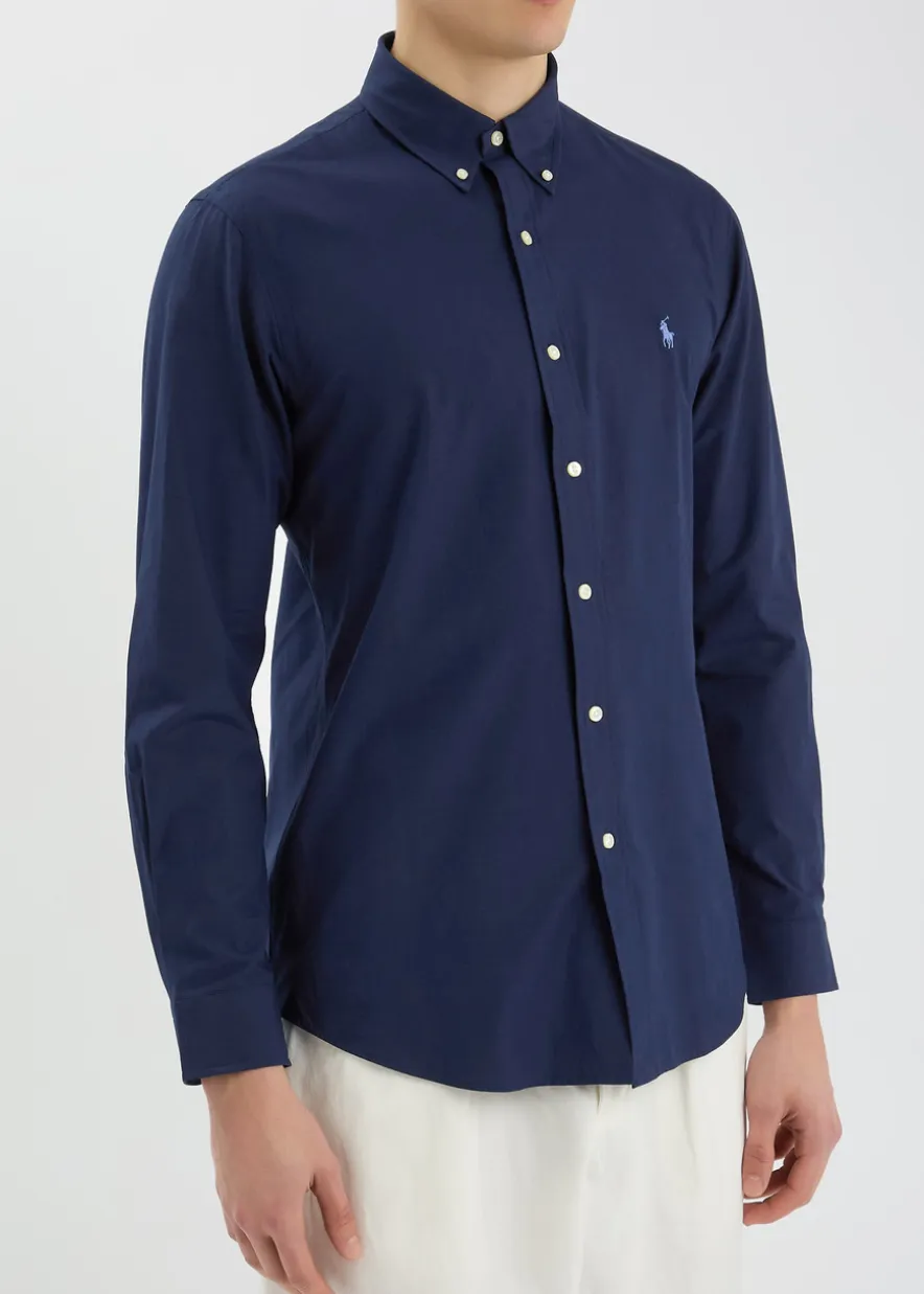 Custom cotton-poplin shirt