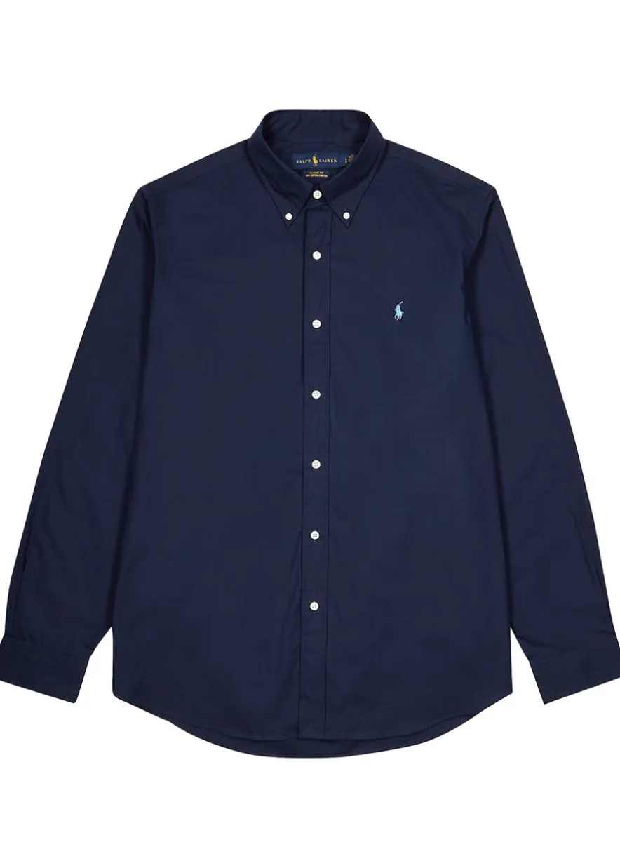 Custom cotton-poplin shirt
