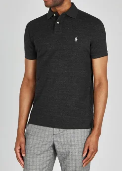 Custom slim piqué cotton polo shirt