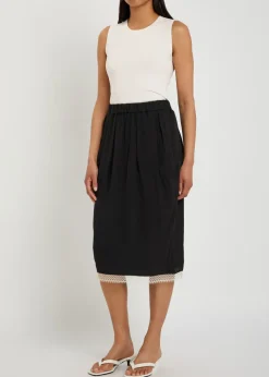 Cut-out jersey tank top