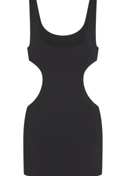 Cut-out stretch-jersey mini dress