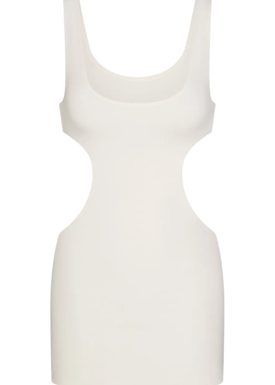 Cut-out stretch-jersey mini dress