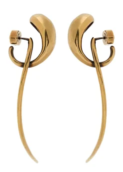 Cyclone antique 18kt gold-plated drop earrings