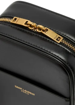 Dailycase logo leather cross-body bag