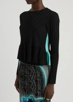Dakota ribbed-knit top