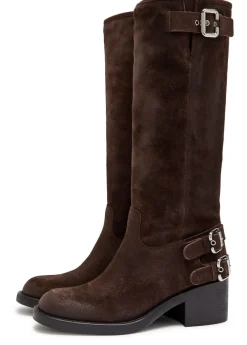 Dakota suede knee-high boots