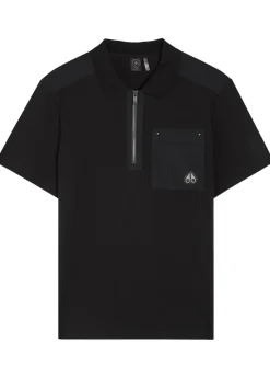 Dalon panelled piqué cotton polo shirt