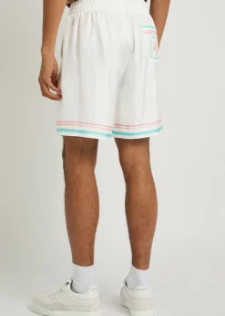 Dance Joy printed silk shorts