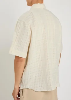 Daniel checked cotton-blend shirt