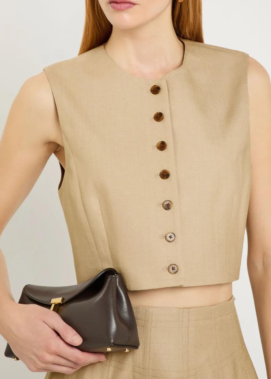 Danielle silk tussah crop top