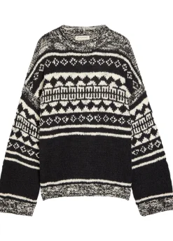 Dani patterned cotton-blend jumper