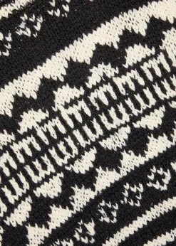 Dani patterned cotton-blend jumper