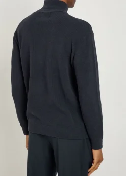 Danny half-zip ribbed knit jumper
