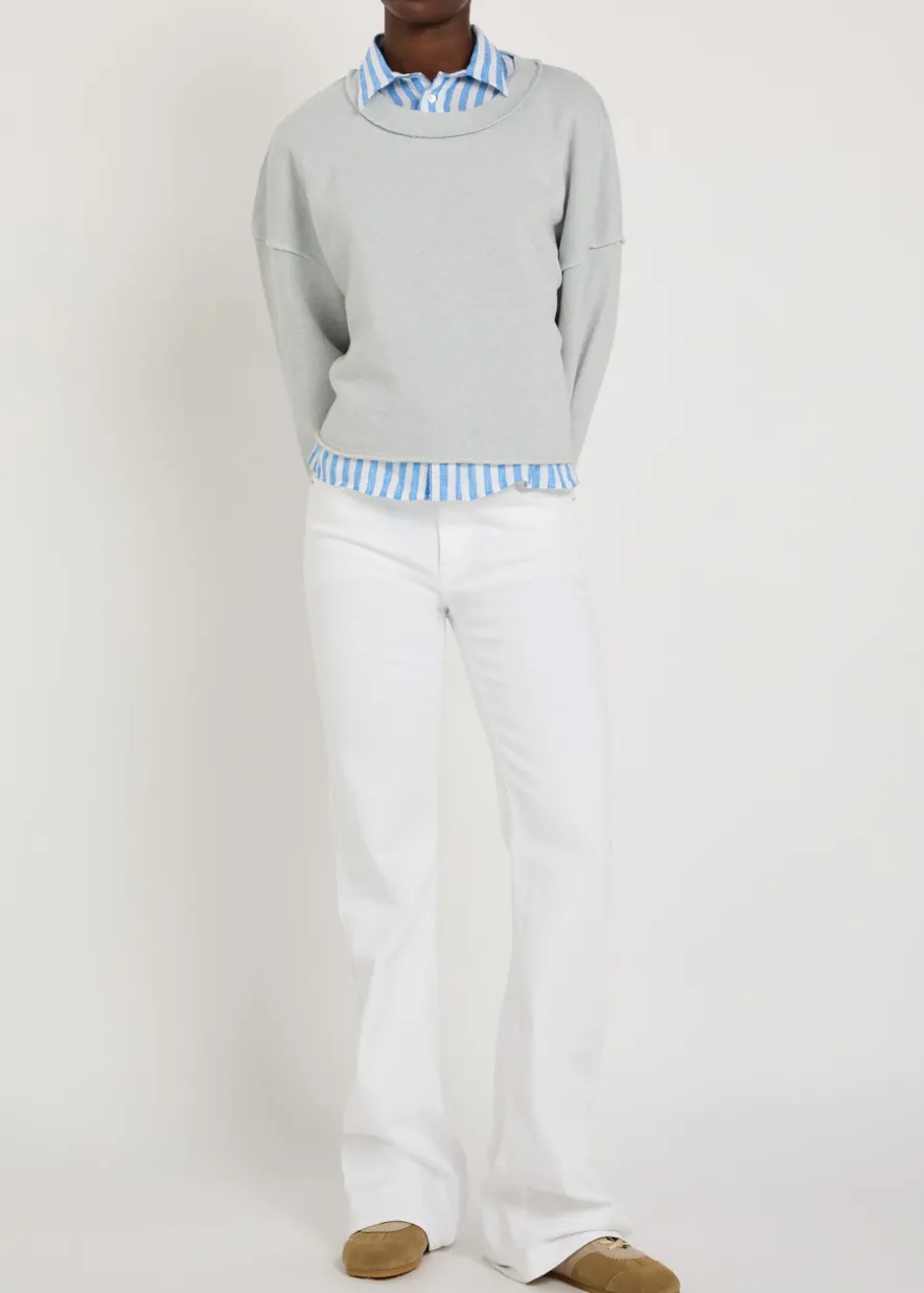 Dantown cropped cotton sweatshirt