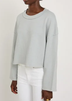 Dantown cropped cotton sweatshirt