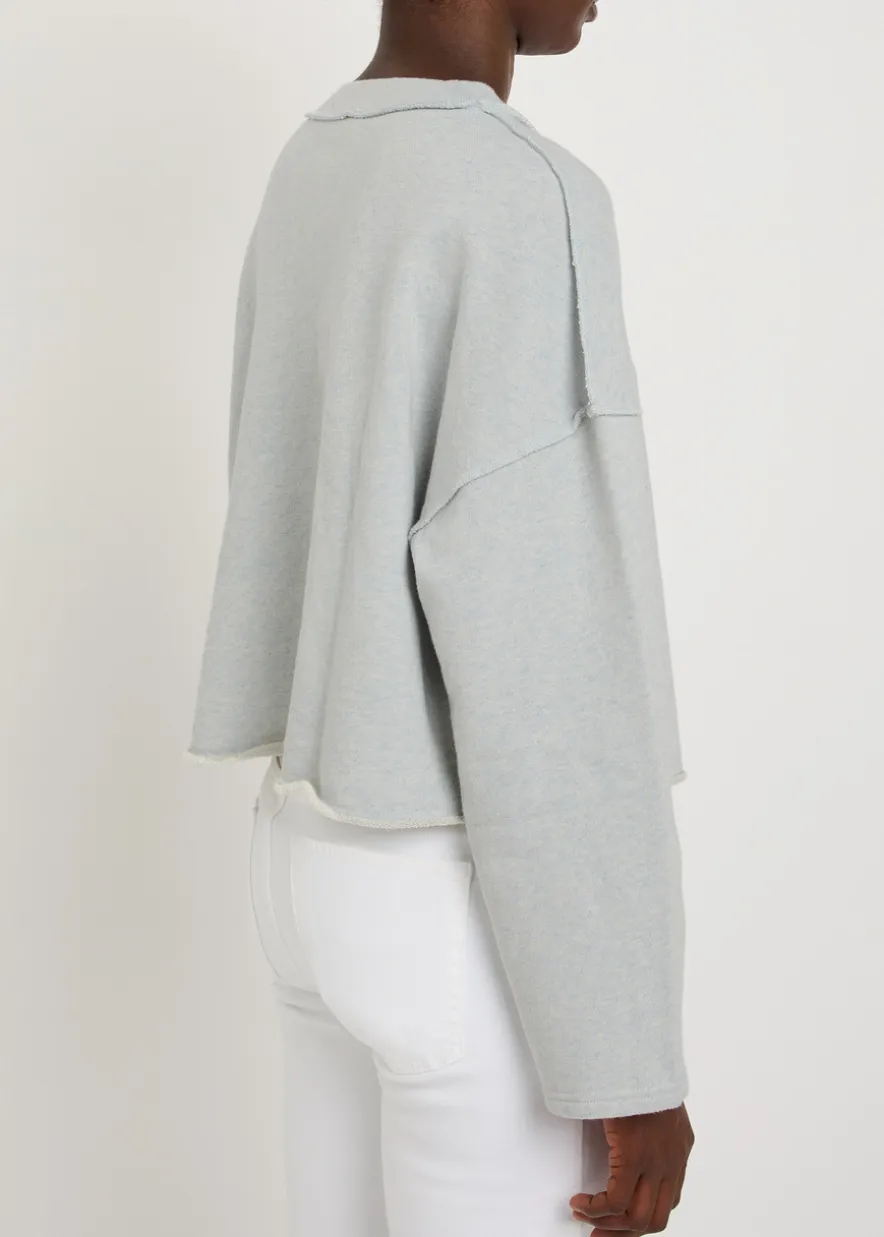 Dantown cropped cotton sweatshirt