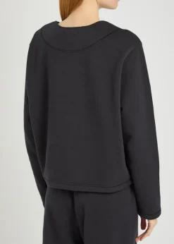 Daphne lace-up cotton sweatshirt