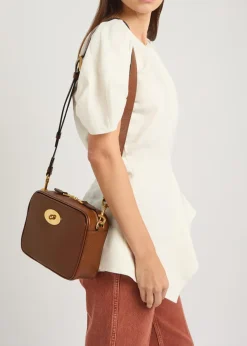 Darley grained leather camera bag