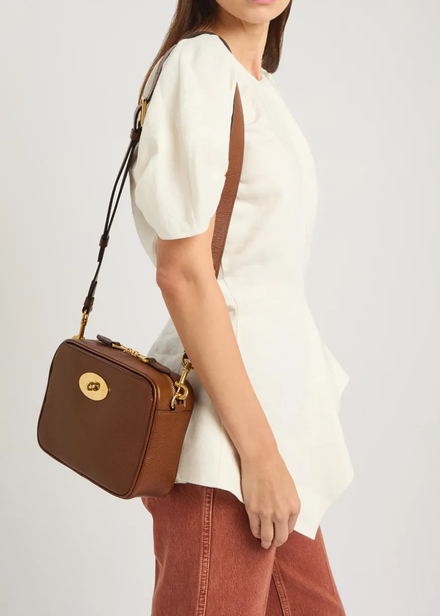 Darley grained leather camera bag