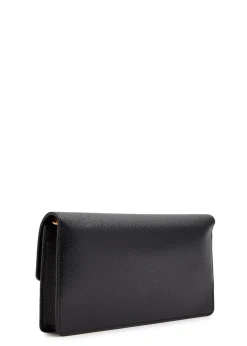 Darley grained leather clutch