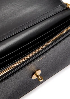 Darley grained leather clutch