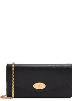Darley grained leather clutch