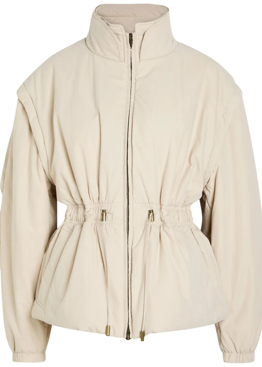 Dastyni detachable-sleeve padded coat