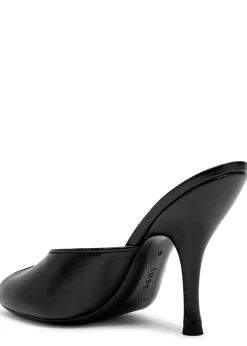 Date 105 peep-toe leather mules