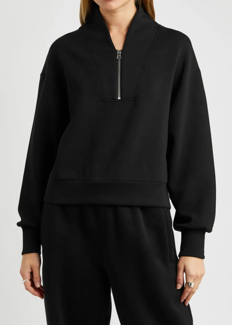 Davidson half-zip stretch-jersey sweatshirt