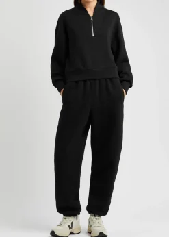 Davidson half-zip stretch-jersey sweatshirt