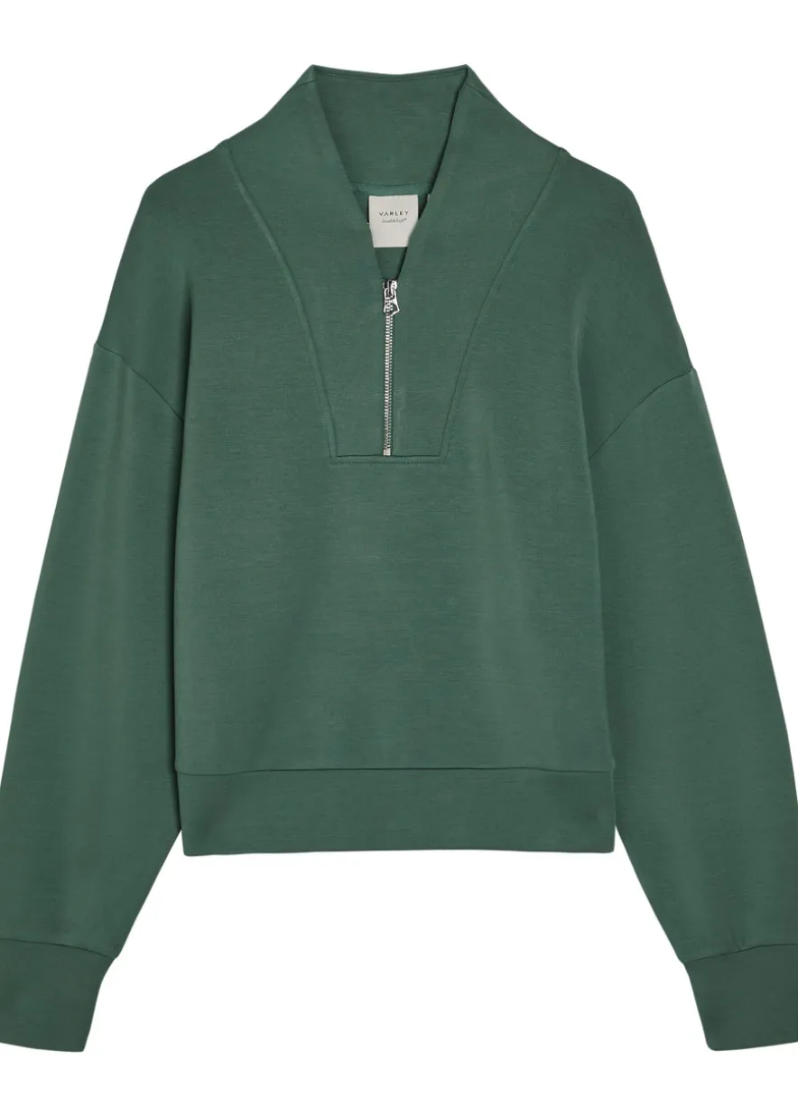 Davidson half-zip stretch-jersey sweatshirt