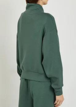 Davidson half-zip stretch-jersey sweatshirt