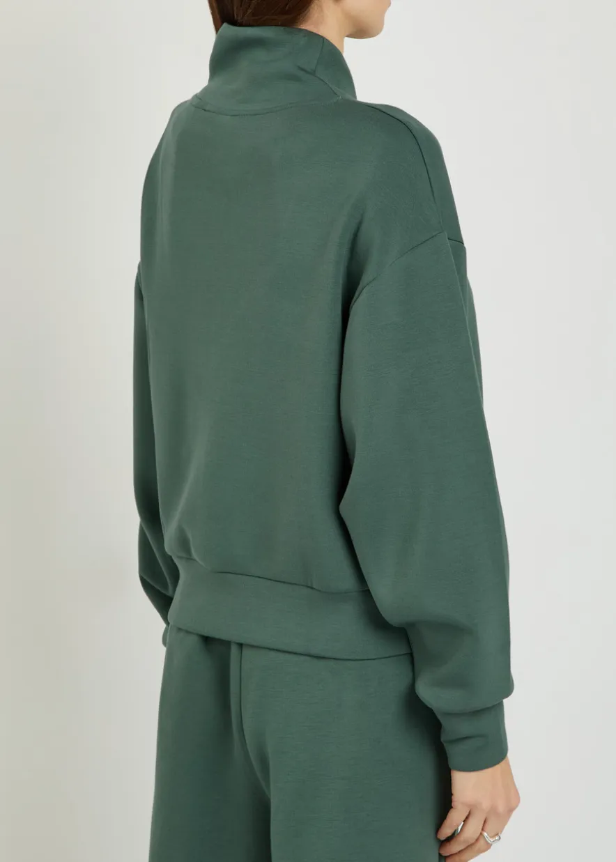 Davidson half-zip stretch-jersey sweatshirt
