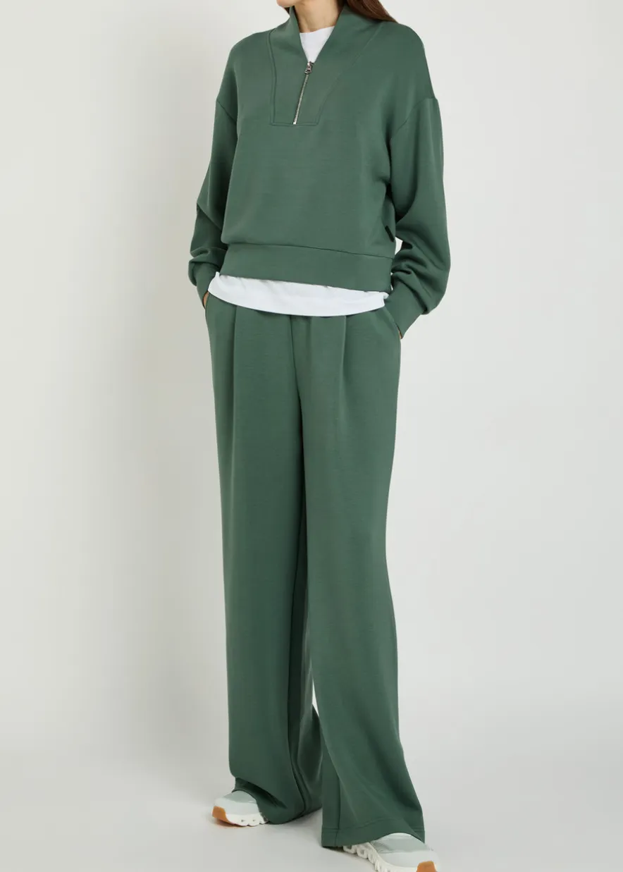 Davidson half-zip stretch-jersey sweatshirt