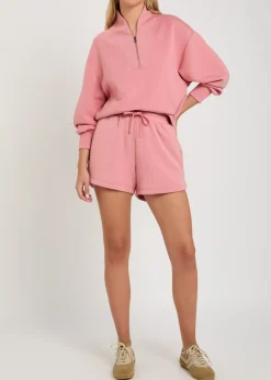 Davidson half-zip stretch-jersey sweatshirt