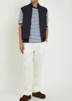 Davi Hybrid panelled stretch-knit gilet