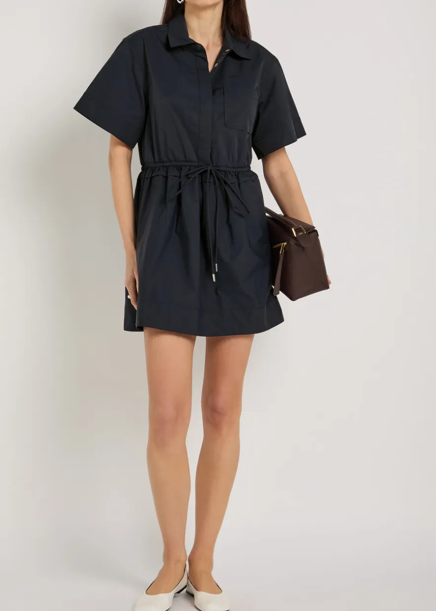 Dawson shell mini shirt dress