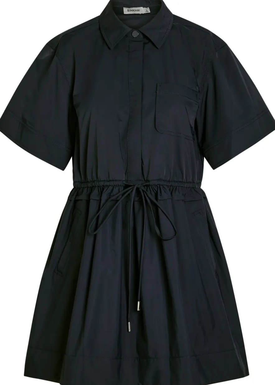 Dawson shell mini shirt dress