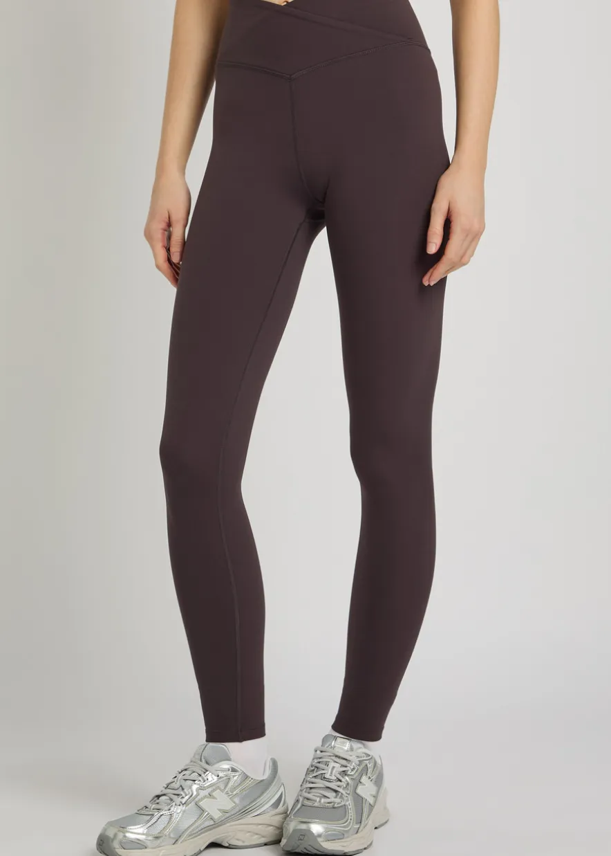 Dayflex cross-over stretch-jersey leggings