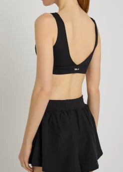 Dayflex V-neck stretch-jersey sports bra