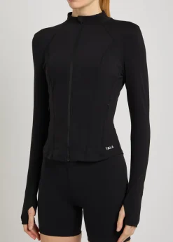 Dayflex zip up stretch-jersey top