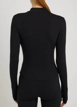 Dayflex zip up stretch-jersey top