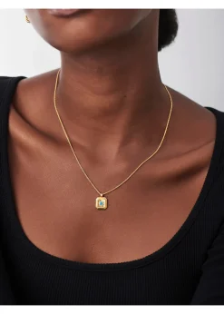 December Birthstone 18kt gold-plated necklace