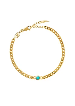December Birthstone 18kt gold vermeil bracelet