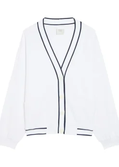 Decker Off Court stretch-jersey cardigan