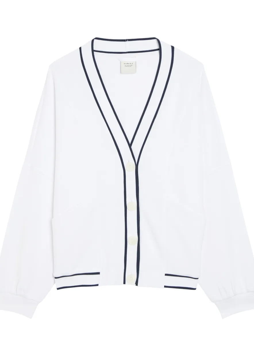 Decker Off Court stretch-jersey cardigan
