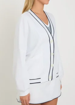 Decker Off Court stretch-jersey cardigan