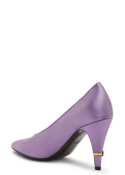 Decollete 90 satin pumps